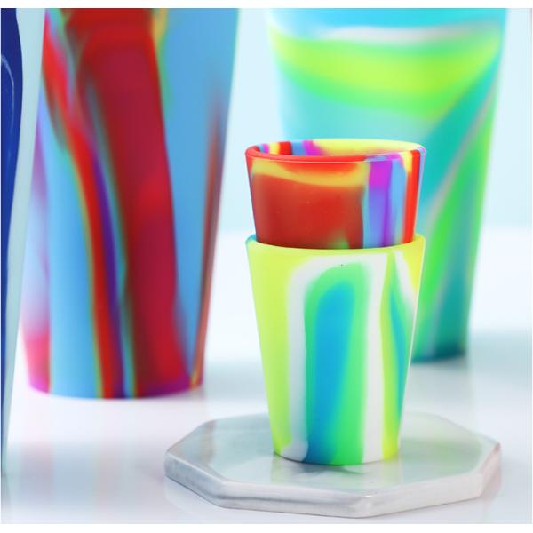 Sustainable Silicone Rubber Unbreakable Shot Glass Reusable Shatterproof Cup for Parties