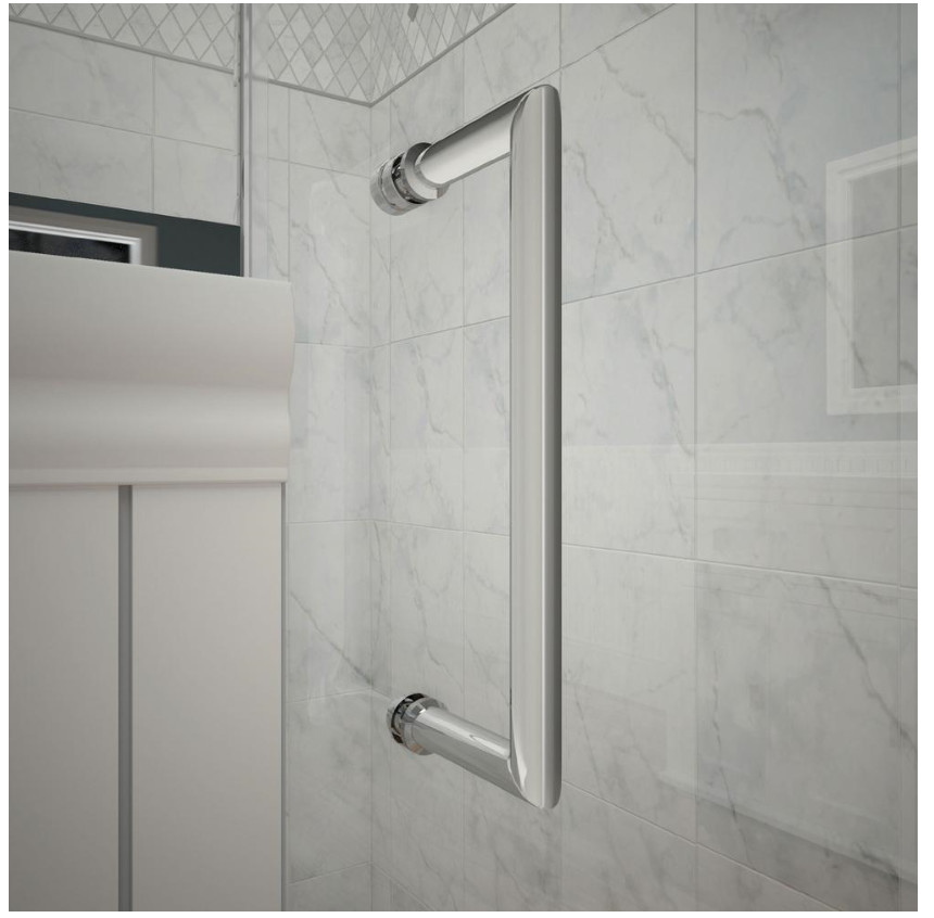 Frameless Hinge Tempered Glass Shower Enclosure Square Glass Shower Cabin