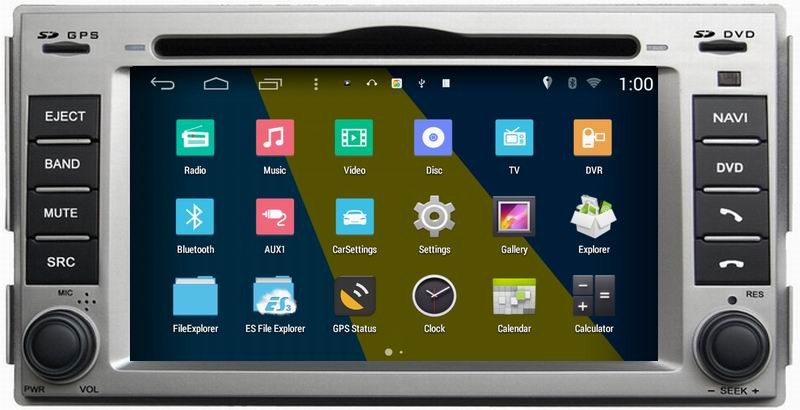 ouchuangbo car gps navi s160 android 4.4 for Hyundai Santa Fe 2004-2009 support 3g wifi iPod AUX and clock function