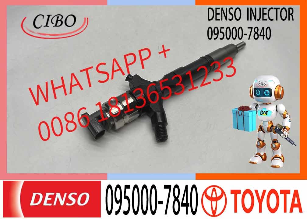 Hot Sale Common Rail Diesel Fuel Injector 23670-39305 095000-7840 For TOY0TA 1KD-FTV Engine
