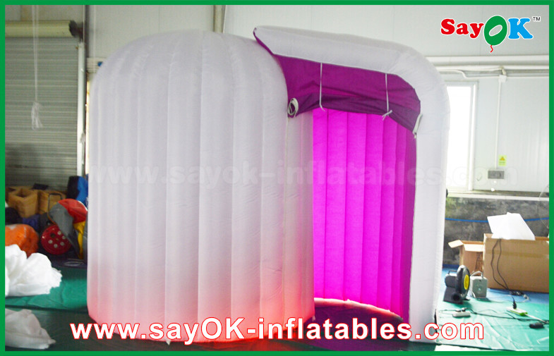 Inflatable Photo Studio Purple Color Dome Inflatable Igloo Tent , Inflatable Photobooth 3mLx2mWx2.3mH