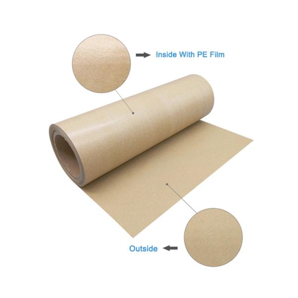 PE Coated Kraft Paper Food Grade PE Coated Paper Single Side Laminated Moisture Proof For Sugar