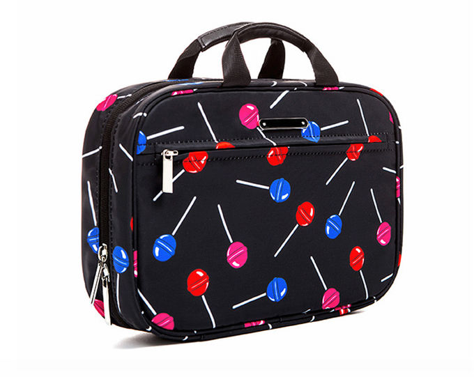 Multi Functional Folding L28*D8*H19 Cm Polyester Cosmetic Bag