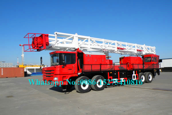Full Hydraulic Drilling Machine / Truck Mounted Drill Rig 261kW Engine Power