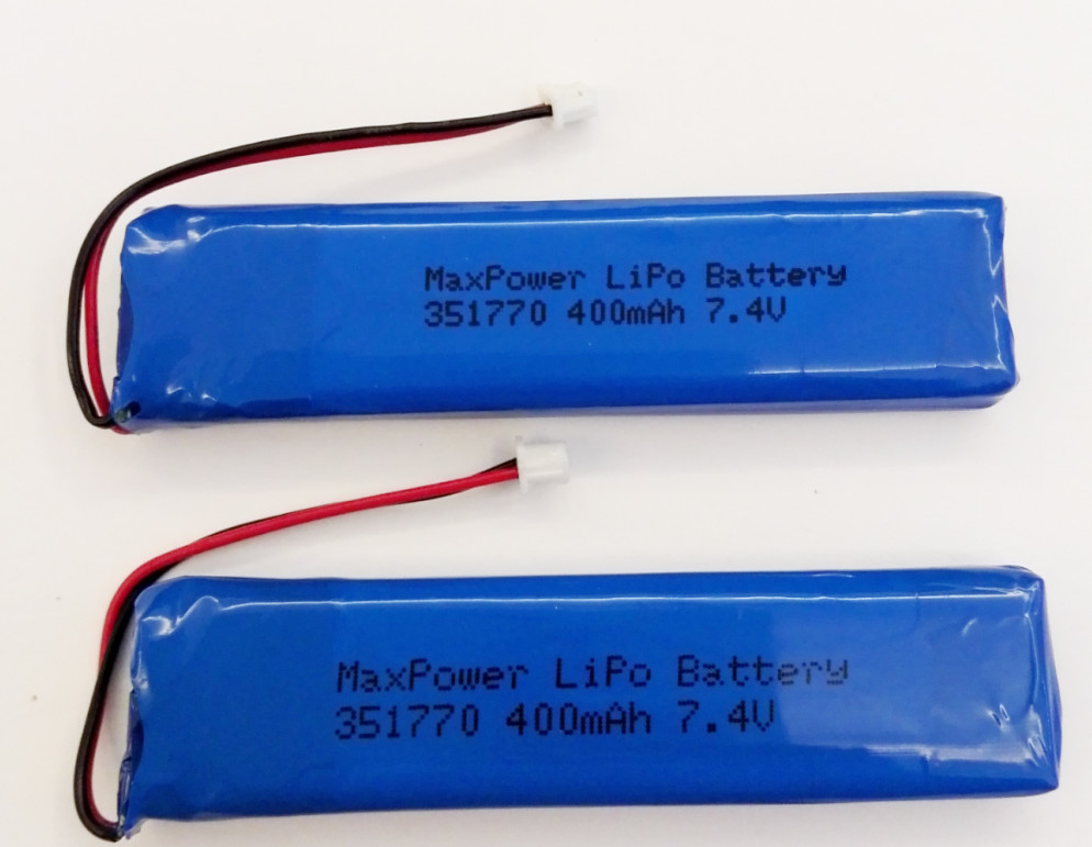 Quality 351770 MSDS UN38.3 400mAh 7.4V Lithium Polymer Battery wholesale