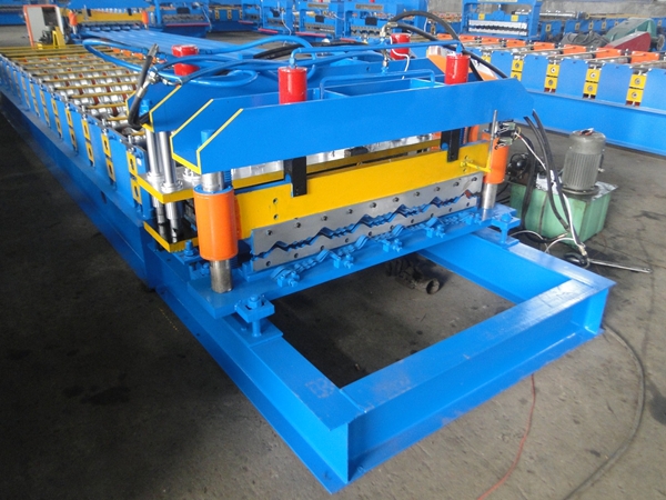 Blue Cr12 Color Steel Roll Forming Machine For Protection Board
