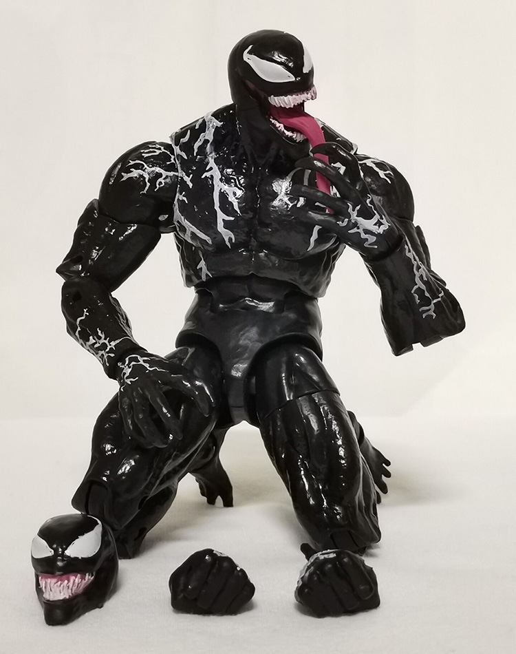20cm Fantastic Spider Man Venom 2 Movies Vampire Gwen Miles Super Mobile Model 7-inch Gift