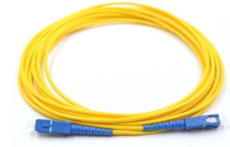 Cheap Yellow FTTH Single Mode Fiber Optic Patch Cord With SC LC FC ST Connector for sale