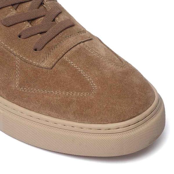 Light Brown Lace Up Anti Odor Mens Leather Casual Boots