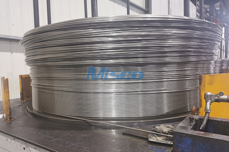 TP304L S30403 Welded Single Core SS Coil Tube Chemical Industry