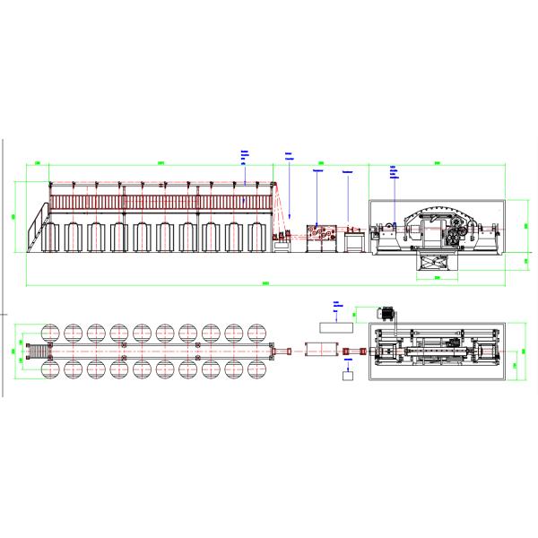Customized Voltage 1600 Double Twist Stranding Machine For Production