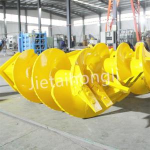 Quality Flat Earth Conical Rock Drilling Auger Bucket Wrapped with aluminum film wholesale