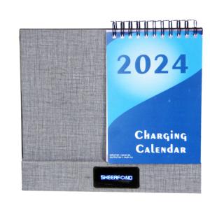 Quality 2024 Custom 365 Day Calendar Multifunctional Wireless Charging Desk wholesale