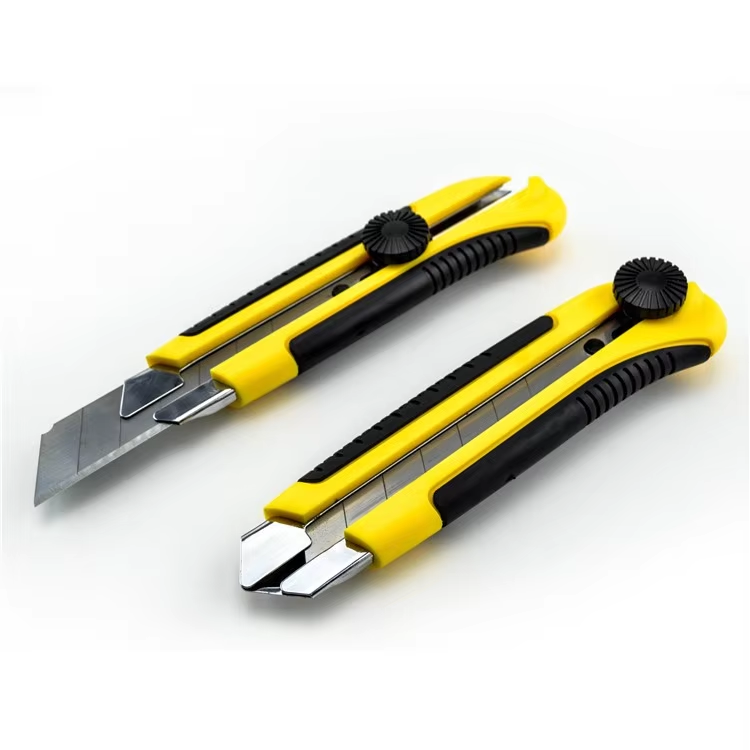 High Carbon Steel Retractable Utility Knife Blades Box Cutting Tool 180mm