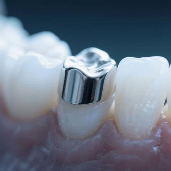 Stainless Steel Dental Crown For Adults And Children Stain-resistant For Dental Restorations Silver