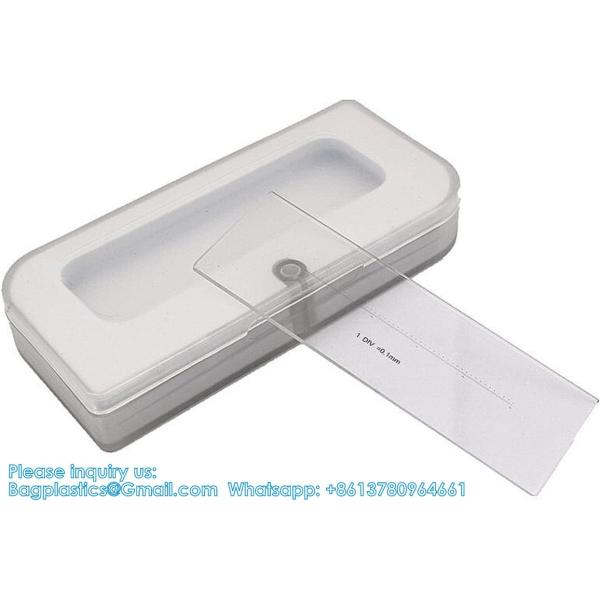 Lab Microscope Slides DIV 0.1 Mm Calibration Slide Length 50 Mm Horizontal Scale Ruler-Linear Scale Stage Micrometer