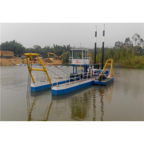 Gold Dredge Boat 12" Gold Mining Suction Dredger Machine For River Sand Dredging