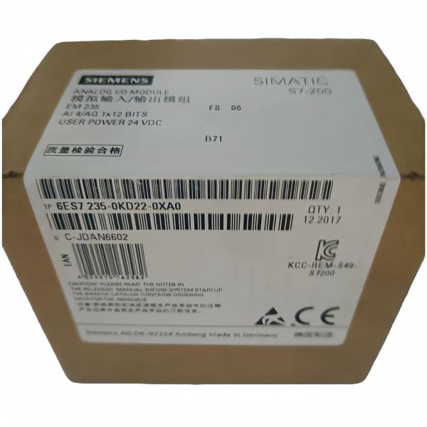 SIEMENS SIMATIC S7-200 PLC 6ES7235-0KD22-0XA0 EM 235 Analog Combination 4 Inputs/1 Output