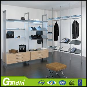 Quality China supplier cheap closet organizers aluminum pole system bedroom wardrobe wholesale
