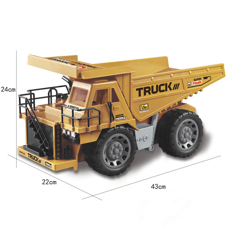 Remote-Controlled Dump Truck 1 8 Scale for Children's Toy Collection and Playtime