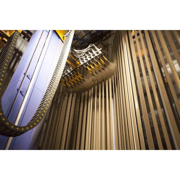 Quality Aluminium Profiles Vertical Electrostatic Full-automatic Spraying Guns Powder Coating Production Line wholesale