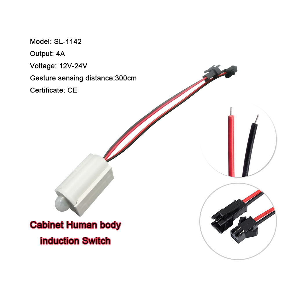 12V 4A Small Infra-red Human Body Induction Kitchen Cabinet Sensor Switch For LED Light Door Cabinet