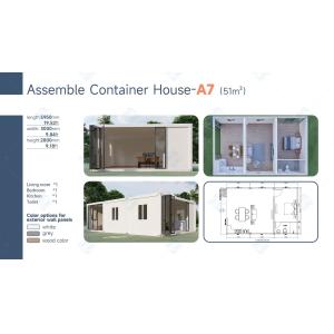 Prefabricated Fast Assembly Container Office 20 Ft Flat Pack Containers