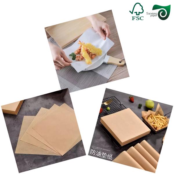 FSC Heat Resistant Food Safe Greaseproof Wrapping Paper White