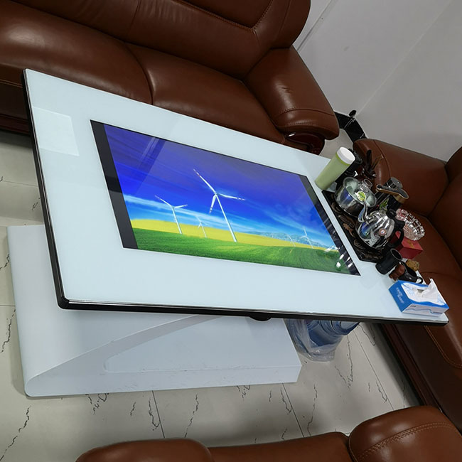 43 Inch Touchscreen Interactive Smart Table LCD Advertising Display Multi Touch Screen Kiosk For Coffee Meeting Table