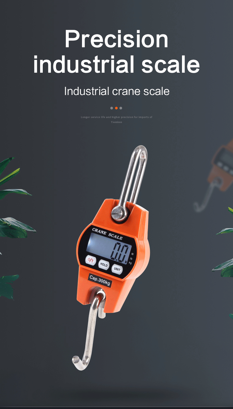 LED Display LCD Electronic Weighing Scale Heavy Duty 300kg Hanging Crane Scales with OEM and ODM Customization Support