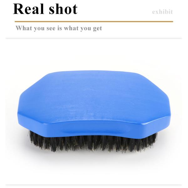 Wooden Handle 360 Wave Brush 12.6cm Boar Bristle for Men