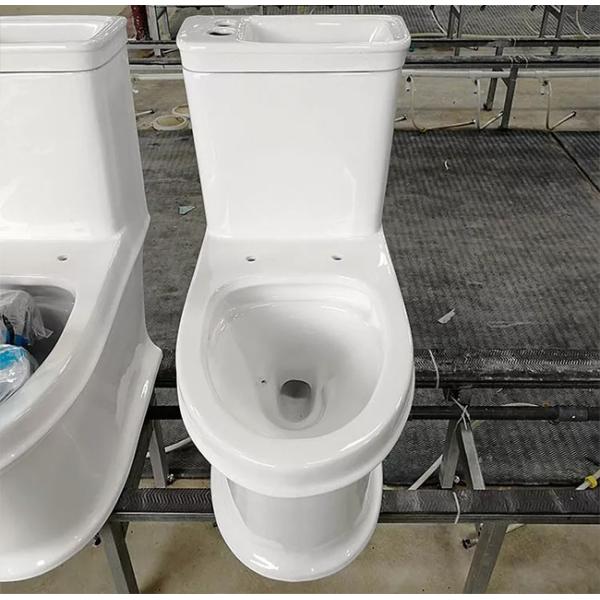 Ceramic Bathroom Toilet Bowl , 700x385x745mm One Piece Toilet Sink Combo