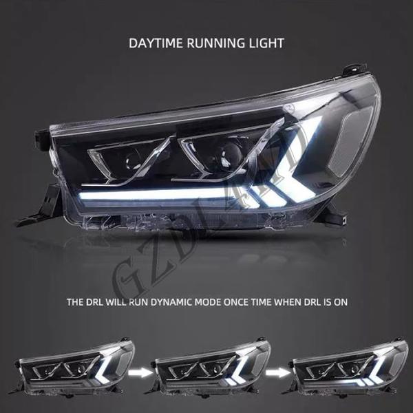 Clear Lens 4x4 Driving Lights , Toyota Hilux Revo Rocco 2015 LED DRL Projector