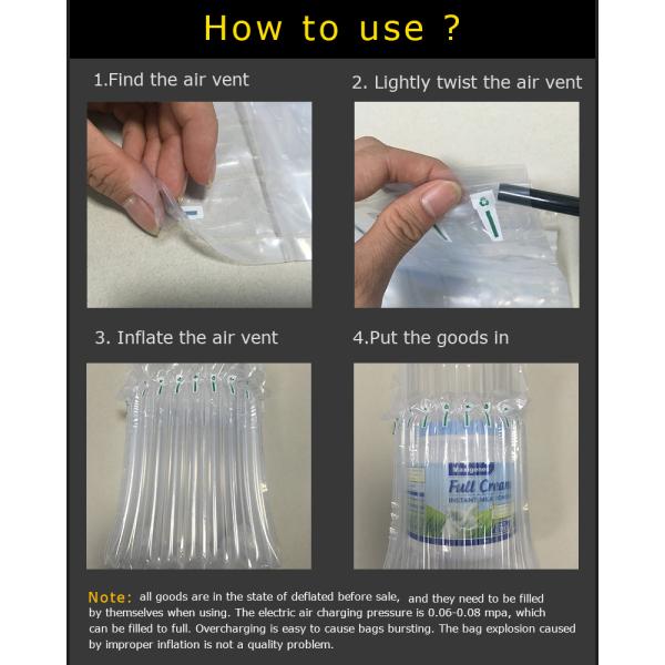 Protective Package Inflatable Wrap Pack Bubble Bag For Laptop Column Cushion Packaging Material Air Bag For Packing