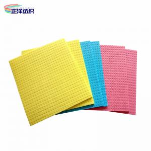 China Absorbent Cellulose Disposable Cleaning Cloth 17X19CM Kitchen Dish Cleaning Sponge Cloth on sale