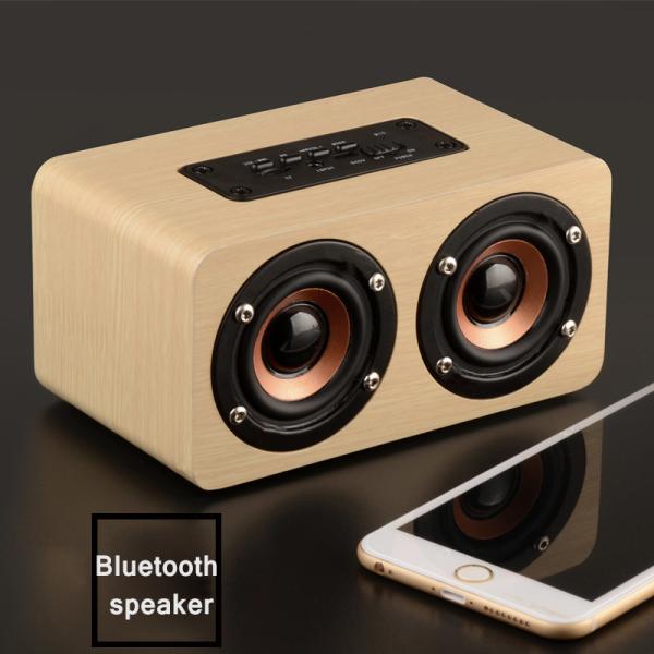 Quality Powerful Wood Wireless Bluetooth speaker1500mAh With TF Card/Voice Prompt wholesale