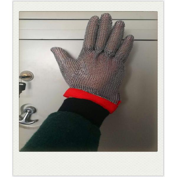 Xs Size Stainless Steel Safety Gloves Square Chain Armor Cut - Resistant