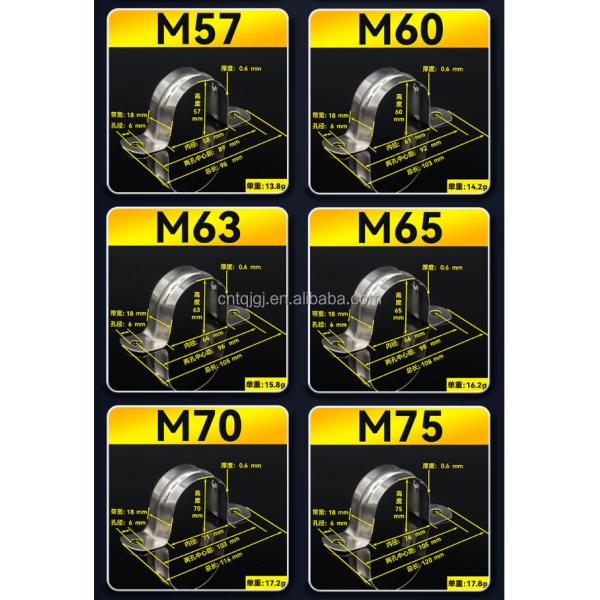 Metric Measurement System ZINC PVC Pipe Fitting Saddle Clamp Collar Clamp Split Pipe Saddle Clamp for Customized Solutions