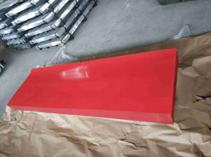China Pre Painted 17mm Red Corrugated Roofing Sheets Galvanised Iron Sheets on sale