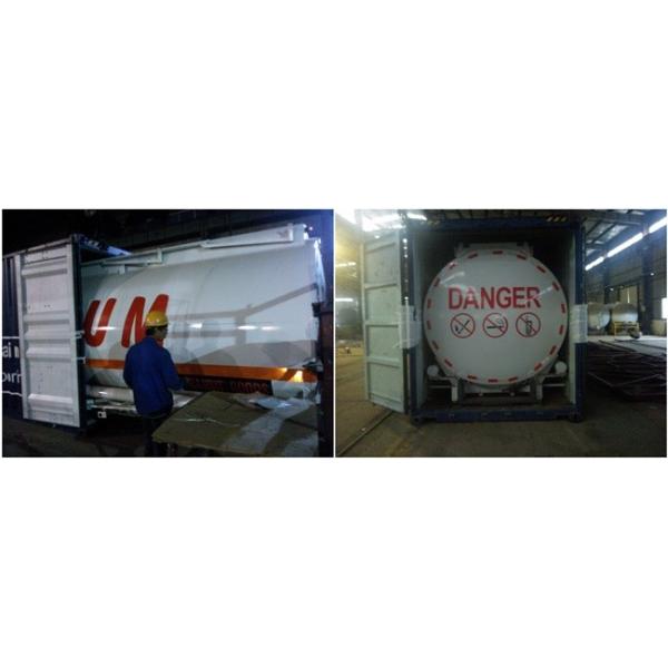 42m3 Fuel Tanker Semi Trailer , 3 Axle Stainless Steel Tanker Trailers