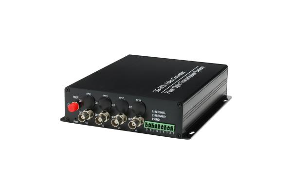 4ch 3G-SDI data fiber optical multiplexer fiber optic converter