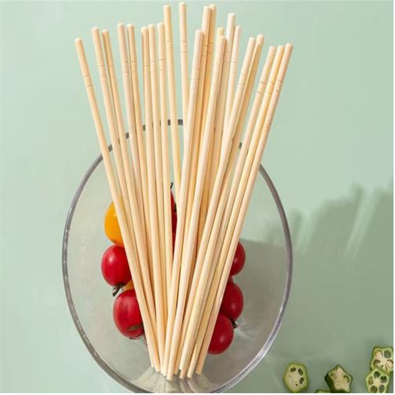 Modern Style Disposable Natural Bamboo Round Chopsticks with OPP Package in Large Quantity