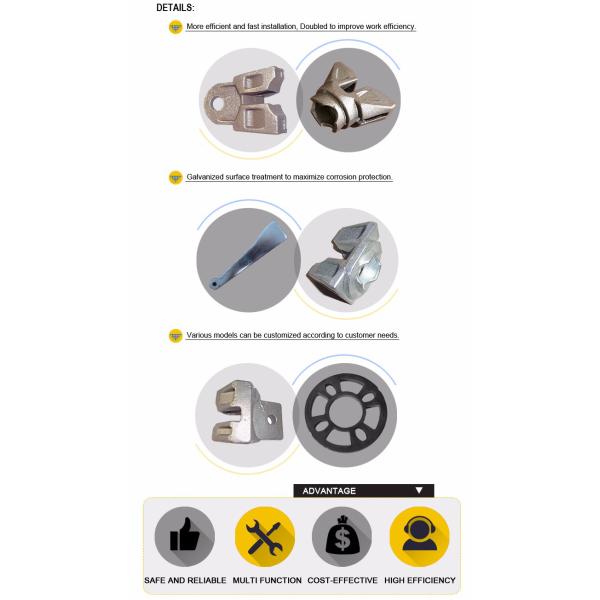 Light Duty Cast Steel Ringlock Brace Head Layer Scaffolding System