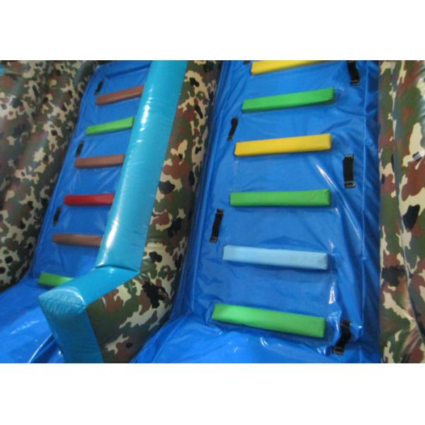 Amusement Park Inflatable Obstacle Courses Boot Camp 14 X 3.8 X 4.8m Fire Resistance