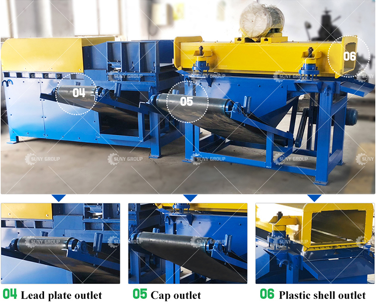 Battery Recycle Machine for Lead Acid Battery Production Line at Manufacturing Plant
