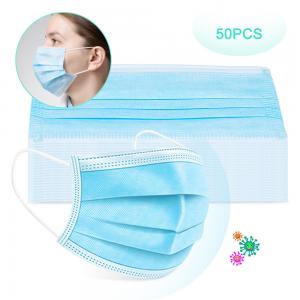 China Personal Care Disposable Medical Face Masks Protect From Dust Proof Blue on sale