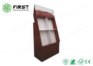 Quality CMYK Printed Corrugated Pop Up Retail Displays Light Weight Cardboard Floor Display Stand wholesale
