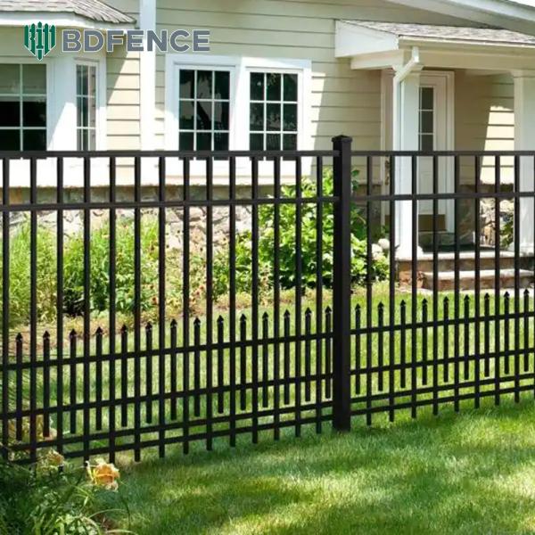 Without Spikes Tubular Steel Fence Safe Edges