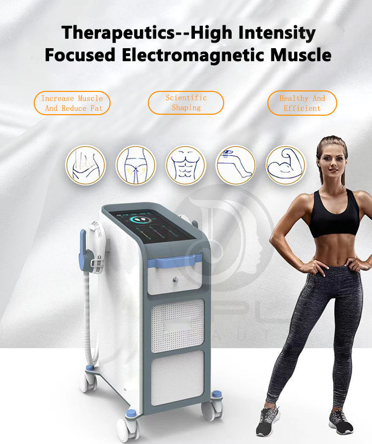 Electromagnetic EMS Cavitation Machine Hip Raise Muscle Stimulator With 2 Handles