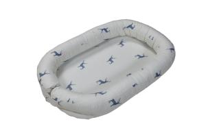 China Portable Travel Baby Lounger Breathable Sleeping Crib Nest 100% Cotton on sale